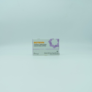 Biotrivin 100/5/0.05 mg con 30 tabletas  