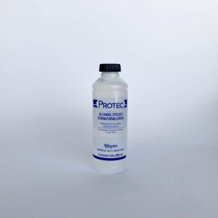 Alcohol etílico desnaturalizado (protec) 70% frasco 250 ml.