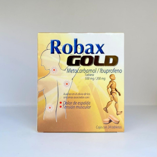 Robax gold 500/200MG con 24 cápsulas