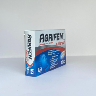 Agrifen 500/25/5/4 mg con 10 tabletas