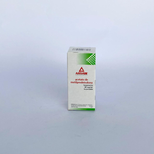 Metilprednisolona 40MG/ml solución inyectable caja con 1 ámpula de 2 ml