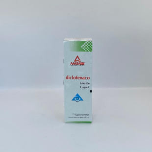 Diclofenaco solución oftálmica 1 mg/ml frasco con 5 ml amsa