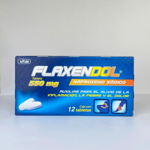 Flaxendol 550 mg con 12 tabletas