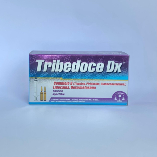 Tribedoce dx 100/100/5/4 mg/3 ml con 3 dosis solución inyectable