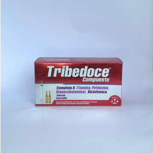 Tribedoce compuesto 100/100/5/75/3 ml con 3 dosis solución inyectable