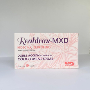 Realdrax-mxd 20/400 mg. Con 10 tabletas