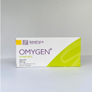 Omygen 20 mg con 14 cápsulas