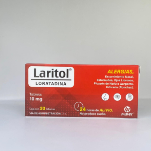 Laritol 10 mg con 20 tabletas