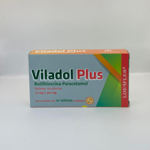 Viladol-plus 500/10 mg con 20 tabletas