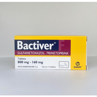 Bactiver f 800 mg-160 mg con 14 tabletas