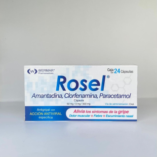 Rosel 300 mg/50 mg/3 mg con 24 capsulas