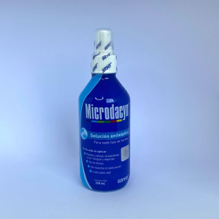 Microdacyn sol. Antiséptica frasco. Atomizador 240 ml. 55 ppm.