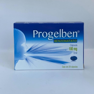 Progelben 100 mg con 20 cápsulas