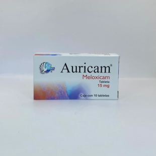 Auricam 15 mg con 10 tabletas