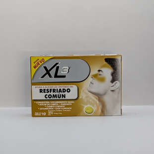 Xl-3 antigripal 325/10/4 mg con 10 tabletas