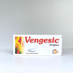 Vengesic 100/0.5/200/200 mg. Con 20 grageas  